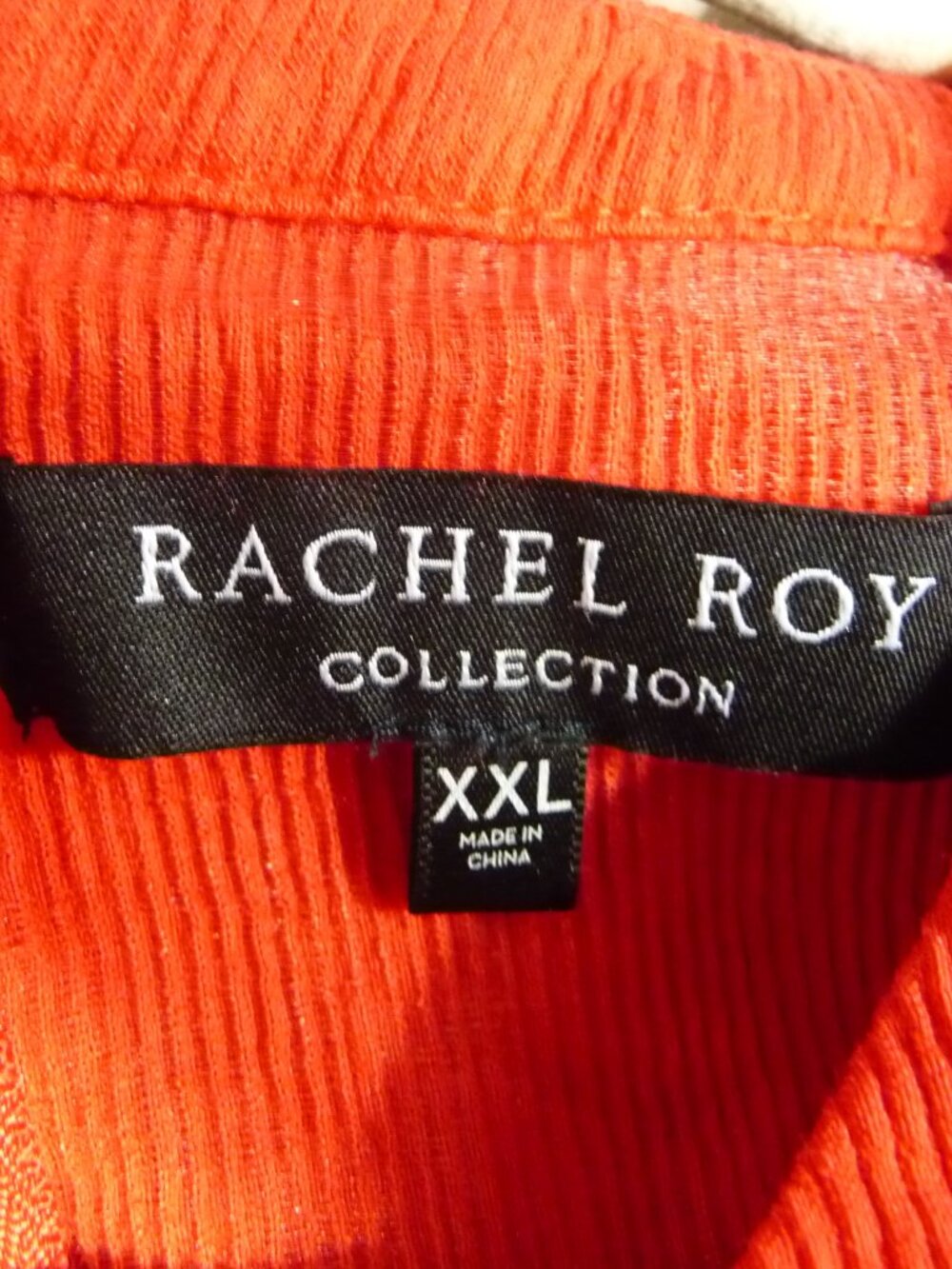 RACHEL ROY SIZE XXL RED SLEEVELESS RUFFLE TOP - Picture 7 of 8